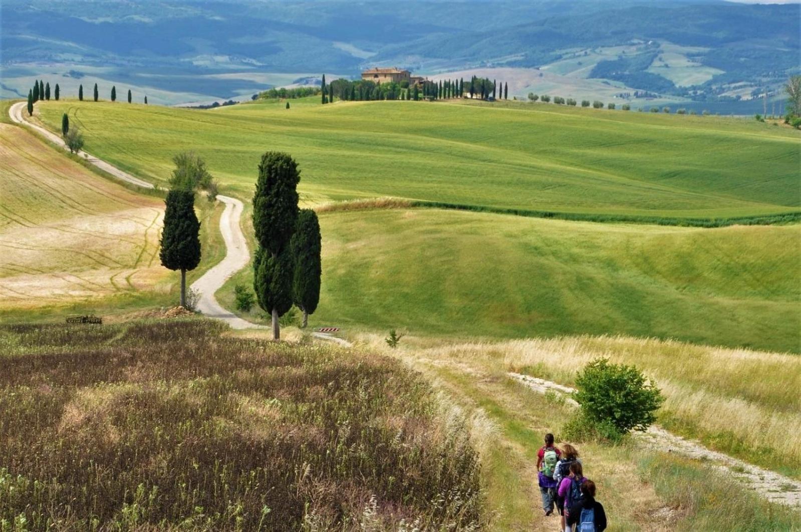 Agriturismo Le Sorbelle D'Orcia Con Piscina Пиенца Екстериор снимка