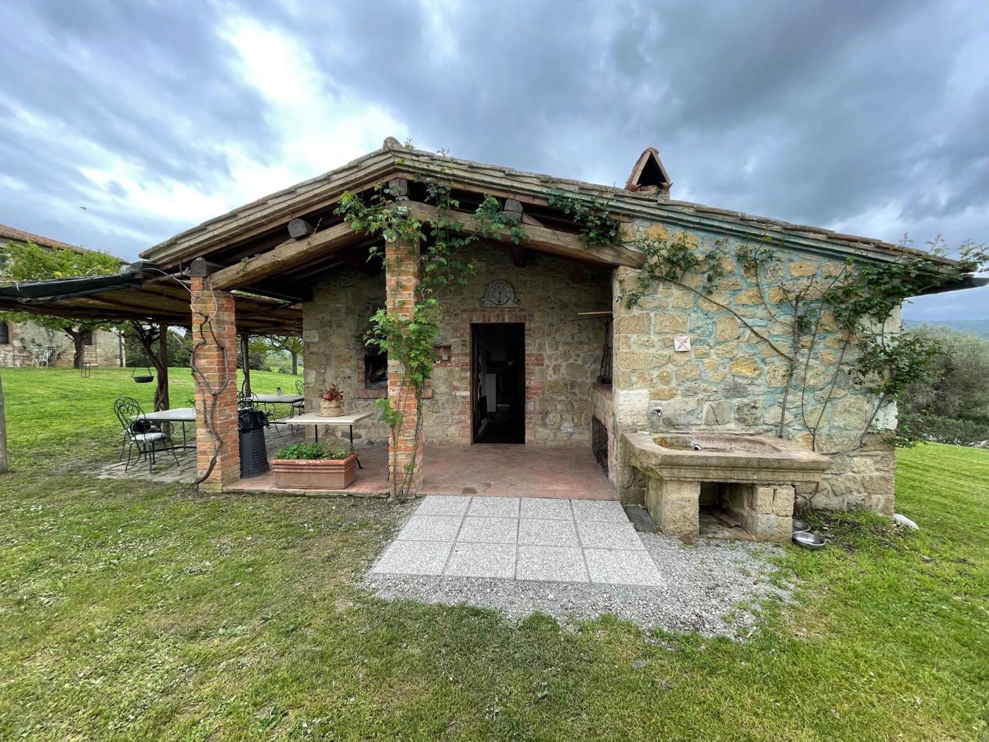 Agriturismo Le Sorbelle D'Orcia Con Piscina Пиенца Екстериор снимка